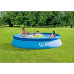 Intex - 28132NP - Kit Piscine hors sol autoportante Intex Easy Set - 366 x 76 cm - Ronde