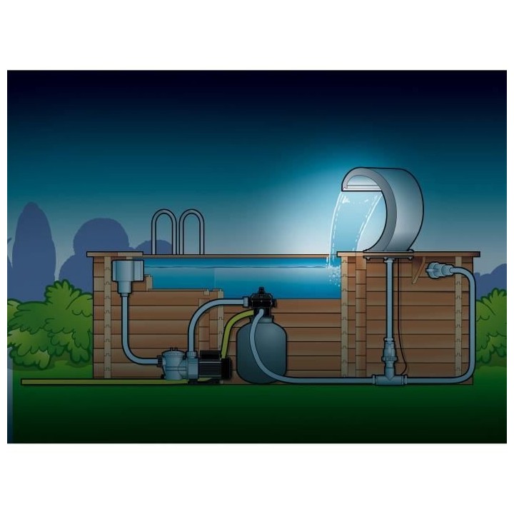 UBBINK Cascade Mamba Led pour piscine