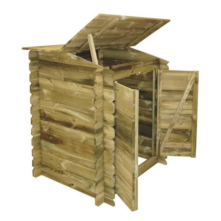 UBBINK Coffre de rangement pour filtration en bois de piscine