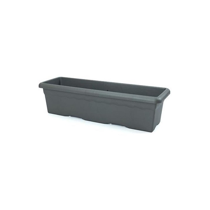 PLASTIKEN Jardiniere rectangulaire - 60 X 33 cm - Anthracite