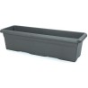 PLASTIKEN Jardiniere rectangulaire - 60 X 33 cm - Anthracite