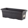 PLASTIKEN Jardiniere rectangulaire - 80 X 33 cm - Anthracite