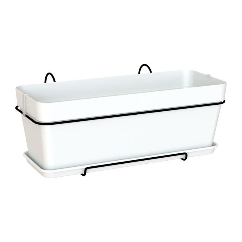 ARTEVASI - Kit Jardiniere capri 50cm v2 blanc 50,2 x 28,5 x h20,7 cm - 1,54l