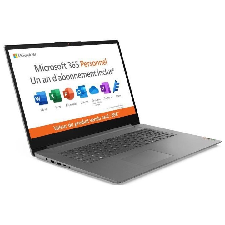 PC Portable - Lenovo IP 3 17ITL6 - 17,3 HD+ - INTEL CORE i3-1115G4 - R