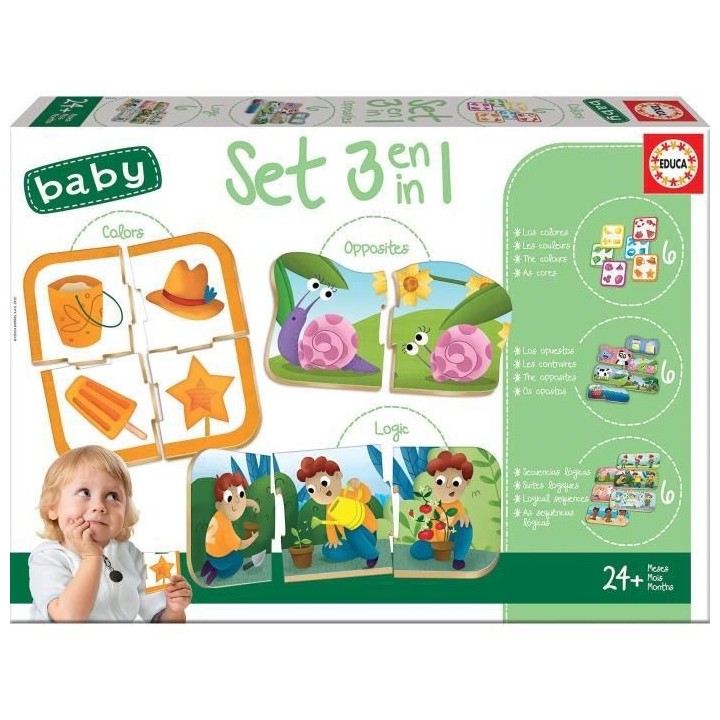 SET BABY 3 EN 1 - Set de 3 jeux éducatifs