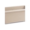 Bac a fleur rectangulaire MEDITERRANEO - 110L - 100 cm - Plastique - Blanc travertin