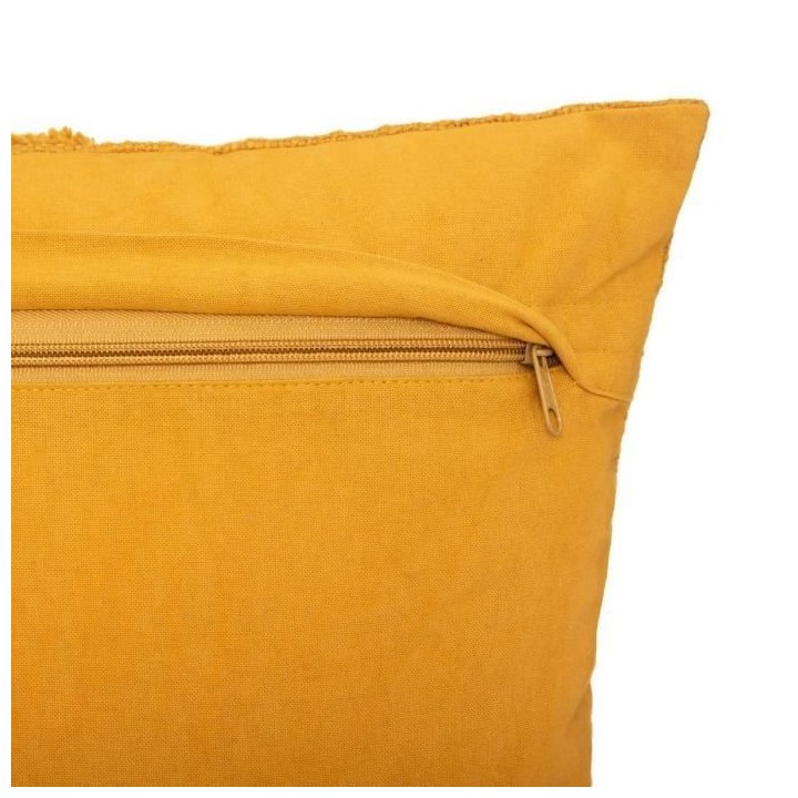Coussin Tuft Inca - 40 x 40 cm - Jaune Ocre