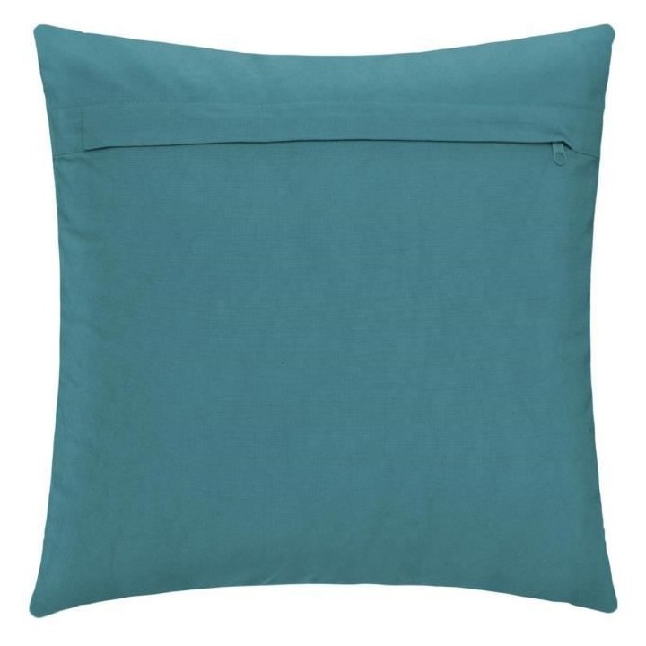 Coussin Tuft Inca - 40 x 40 cm - Bleu Canard