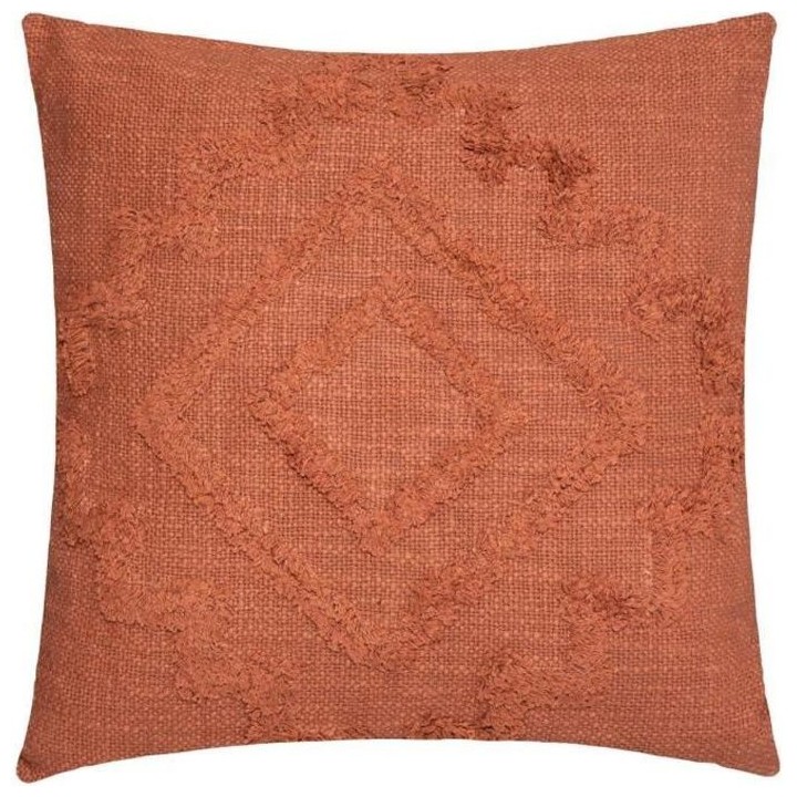 Coussin Tuft Inca - 40 x 40 cm - Terracotta
