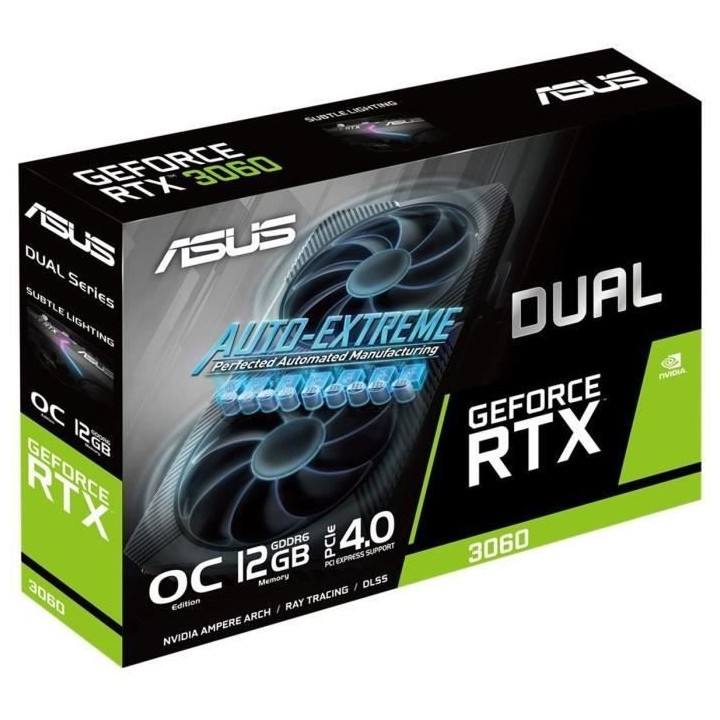 Carte Graphique - ASUS - RTX 3060 - 12Go - GDDR6 - PCIe 4.0 - HDMI / 3