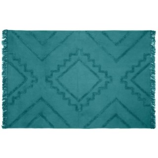 Tapis Tuft Inca - 120 x 170 cm - Bleu canard