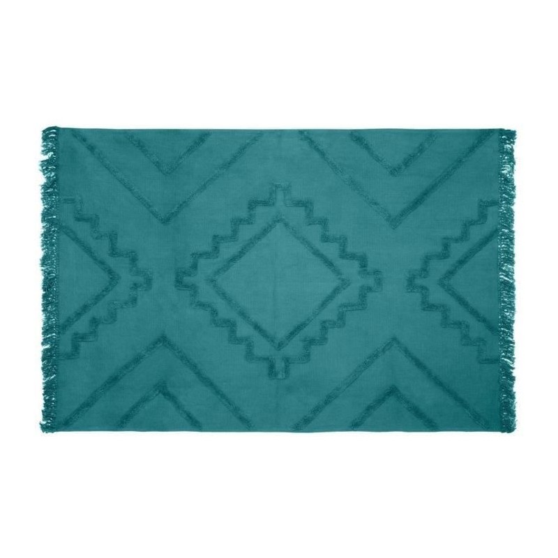 Tapis Tuft Inca - 120 x 170 cm - Bleu canard