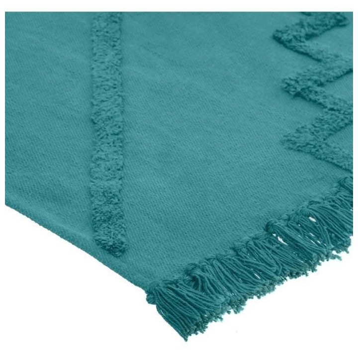 Tapis Tuft Inca - 120 x 170 cm - Bleu canard