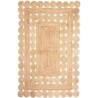 Tapis beige en jute ajouré Esra - Rectangulaire - 120x170 cm