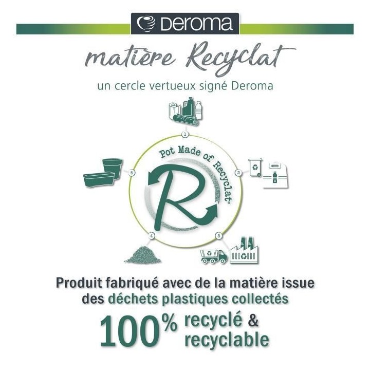 Muret haut LIKE R - Hauteur 78 cm - Blanc - DEROMA