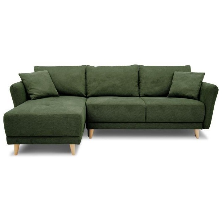 Canapé d'angle convertible réversible 3-4 places CLAUDIUS - Tissu Ve