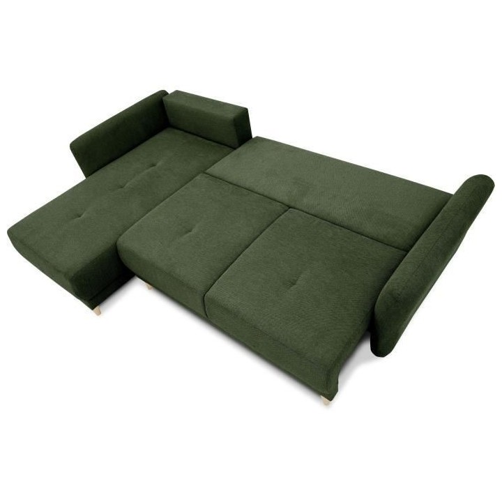 Canapé d'angle convertible réversible 3-4 places CLAUDIUS - Tissu Ve