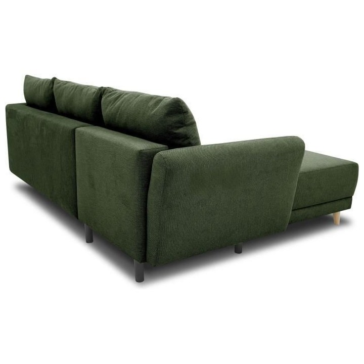 Canapé d'angle convertible réversible 3-4 places CLAUDIUS - Tissu Ve