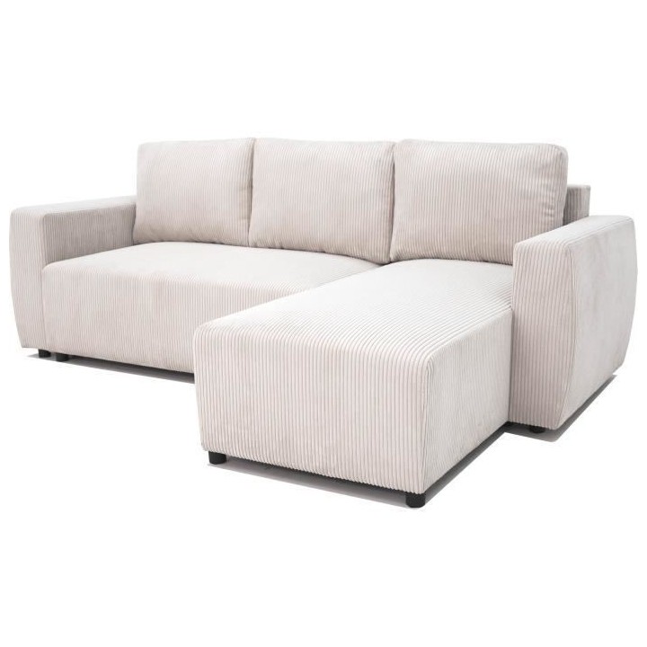 Canapé d'angle convertible réversible 3-4 places PHARELL - Velours c