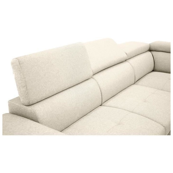 Canapé d'angle convertible réversible 3-4 places DAYTONA - Tissu Bei