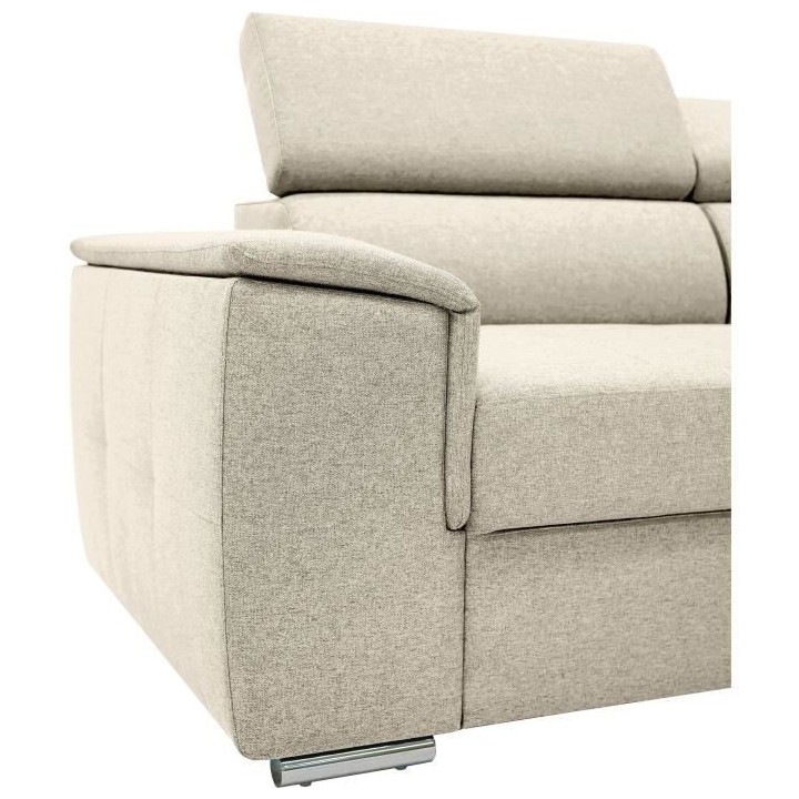 Canapé d'angle convertible réversible 3-4 places DAYTONA - Tissu Bei