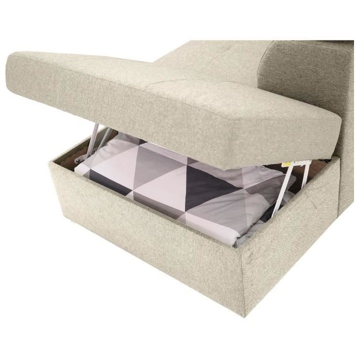 Canapé d'angle convertible réversible 3-4 places DAYTONA - Tissu Bei