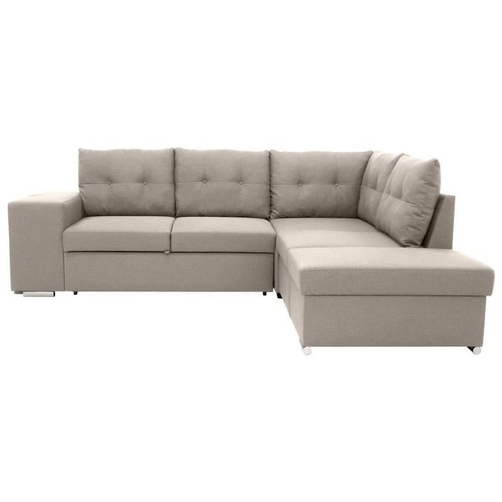 Canapé d'angle convertible réversible 4-5 places MITCHELL - Tissu Be