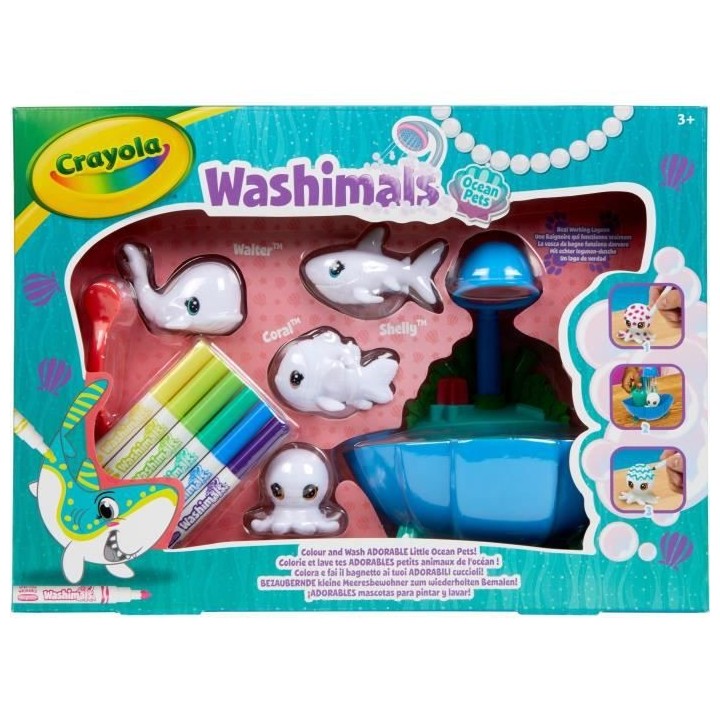 Washimals  - Mes Animaux a Colorier - Coffret Océan