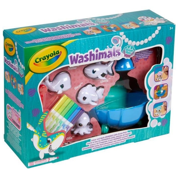 Washimals  - Mes Animaux a Colorier - Coffret Océan