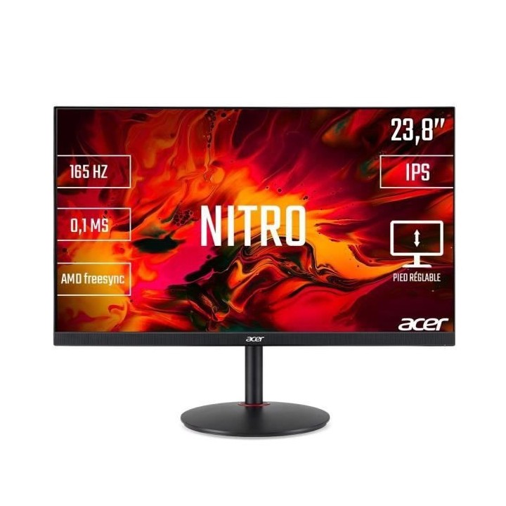Ecran PC Gamer - ACER Nitro XV240YPbmiiprx - 23,8 FHD - Dalle IPS - 0,