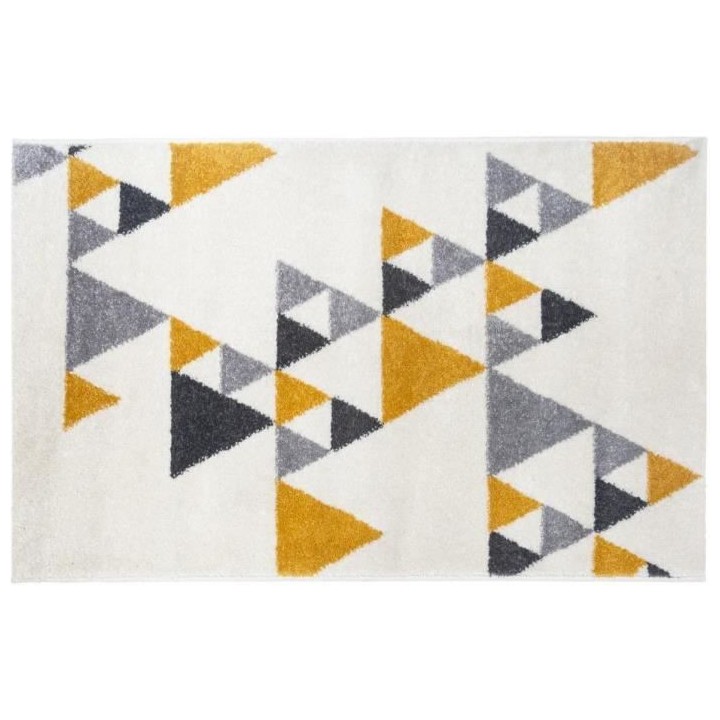 Tapis Triangle Ilan - Jaune ocre - 120x170 cm