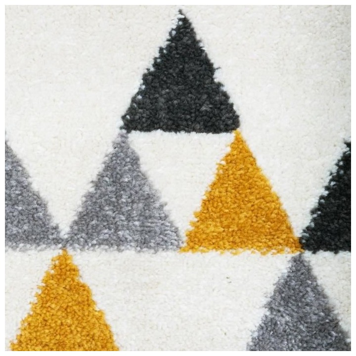 Tapis Triangle Ilan - Jaune ocre - 120x170 cm