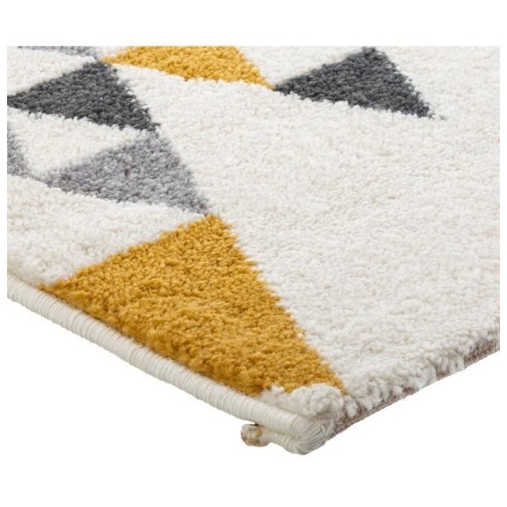 Tapis Triangle Ilan - Jaune ocre - 120x170 cm