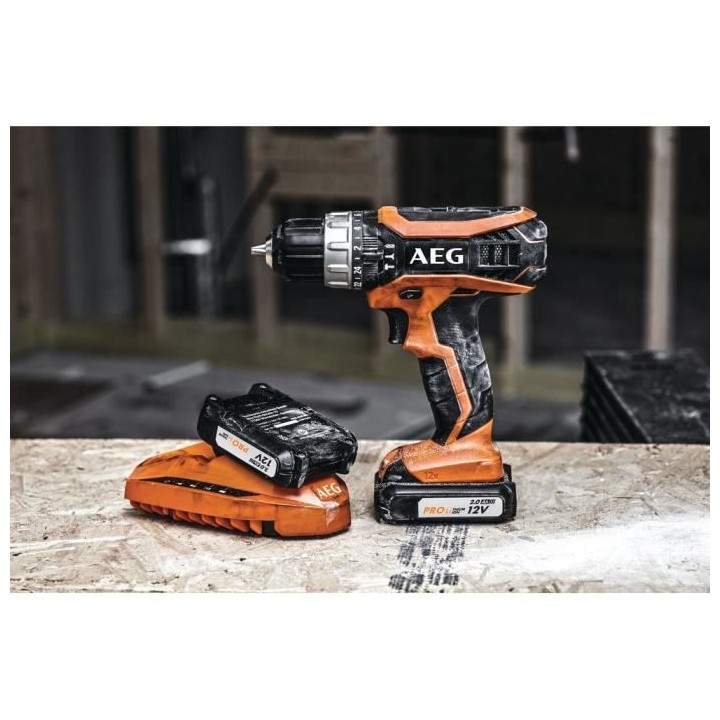 Perceuse a percussion AEG 12V tradesman Gen III BSB12G3LI-202C - 2 bat