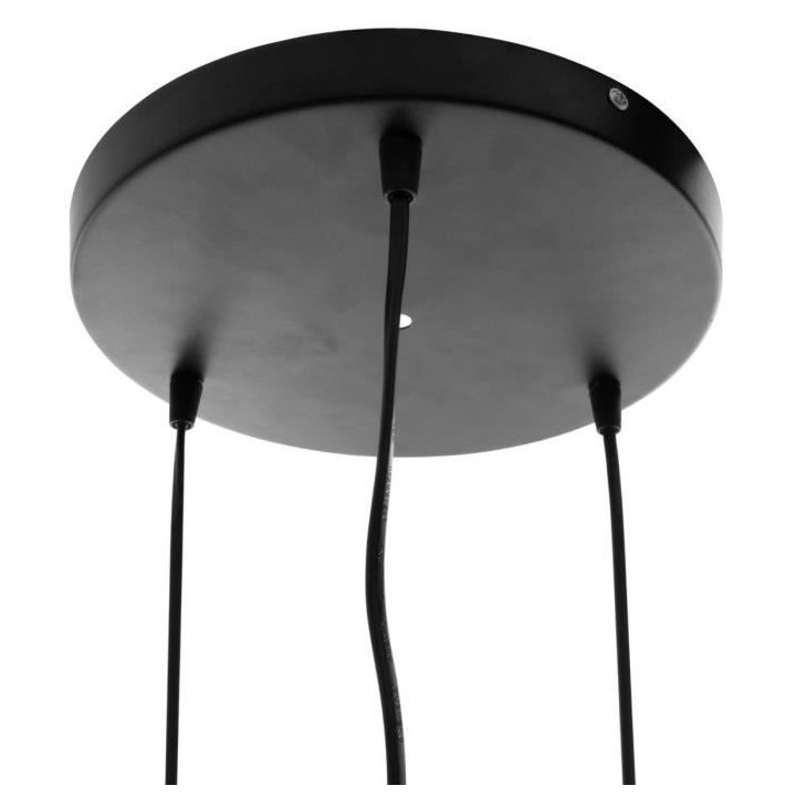 Suspension filaire en métal - H 80 cm - Noir