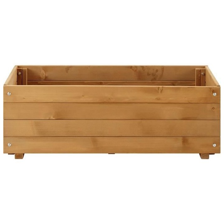 Jardiniere rectangulaire 60 L - Bois sapin d'Espagne - 80 x 40 x 27 cm