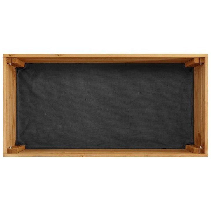 Jardiniere rectangulaire 60 L - Bois sapin d'Espagne - 80 x 40 x 27 cm