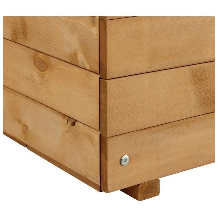 Jardiniere rectangulaire 60 L - Bois sapin d'Espagne - 80 x 40 x 27 cm