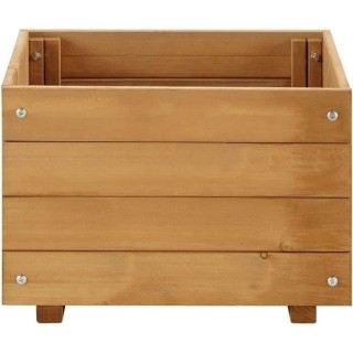 Jardiniere carré 30 L - Bois sapin d'Espagne - 40 x 40 x 27 cm - Trai
