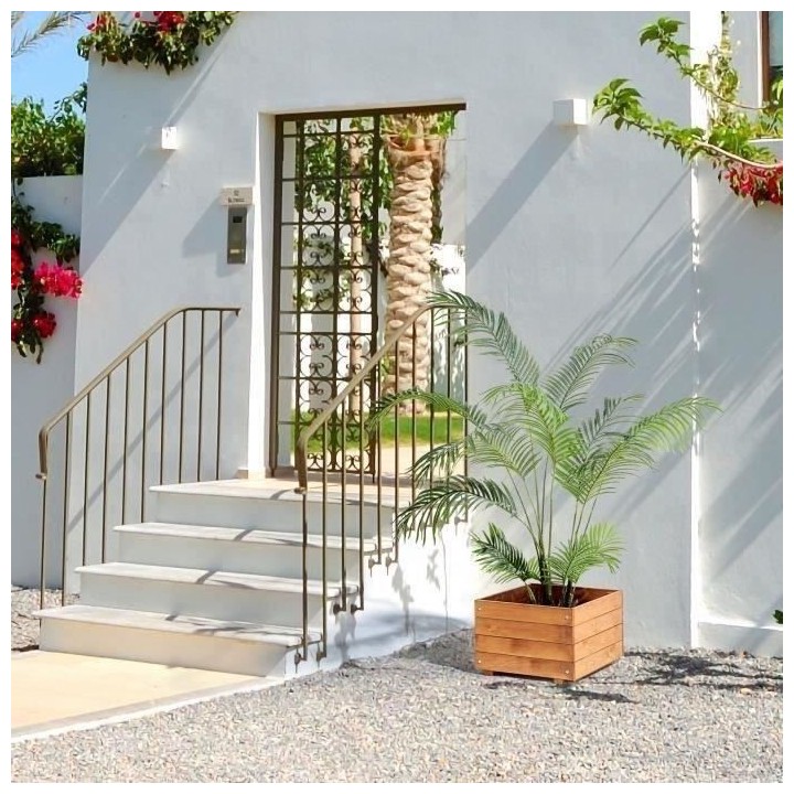 Jardiniere carré 30 L - Bois sapin d'Espagne - 40 x 40 x 27 cm - Trai