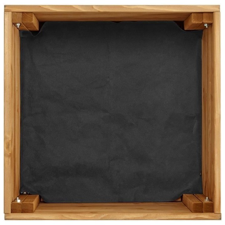 Jardiniere carré 30 L - Bois sapin d'Espagne - 40 x 40 x 27 cm - Trai