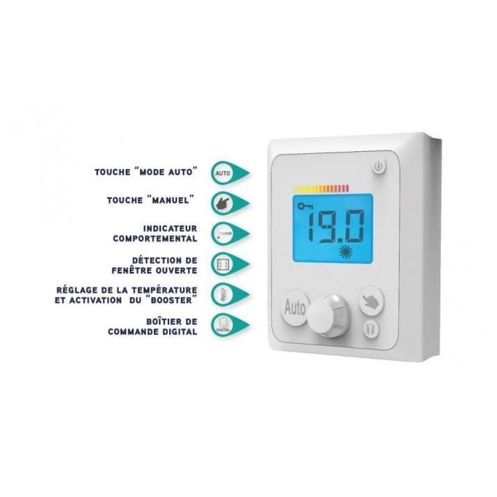 Radiateur seche serviette électrique AIRELEC Moorea 1400 Watts - Chal