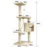 Arbre a chat PALOMA - 40x40x114cm - Beige