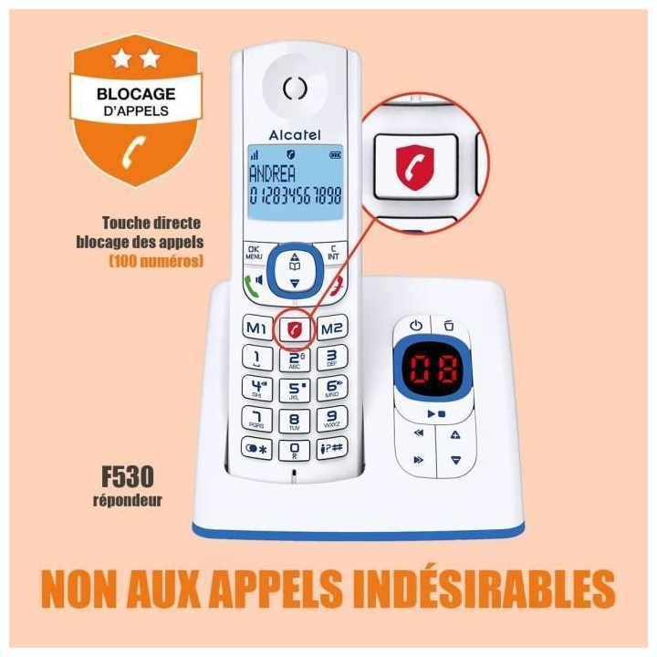 Alcatel F530 Voice Trio Repondeur gris