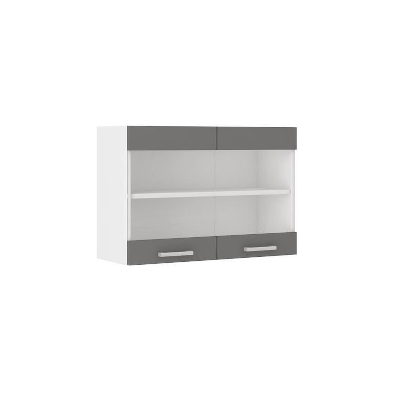 ULTRA Meuble haut de cuisine L 80 cm - Gris