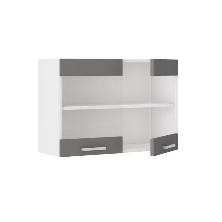 ULTRA Meuble haut de cuisine L 80 cm - Gris