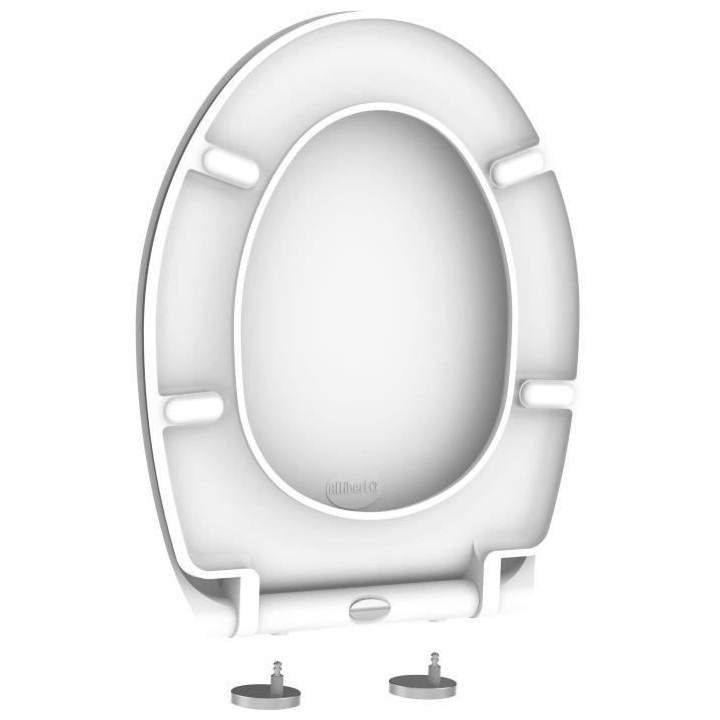 ALLIBERT Abattant de toilette a fermeture silencieuse Dolceo - Blanc m
