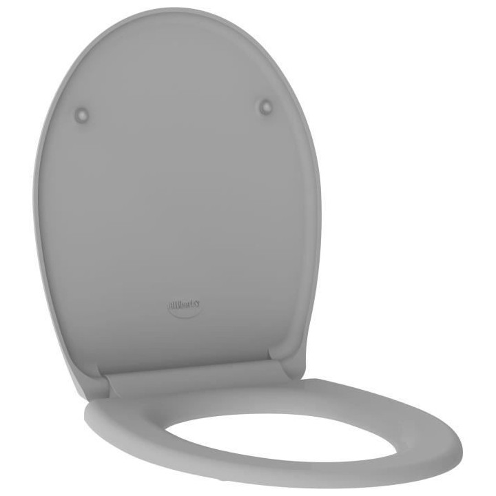 ALLIBERT Abattant de toilette a fermeture silencieuse Dolceo - Gris ma