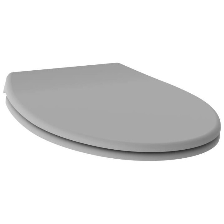 ALLIBERT Abattant de toilette a fermeture silencieuse Dolceo - Gris ma