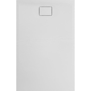 ALLIBERT Receveur de douche effet pierre Terreno - 140x90 cm - Blanc